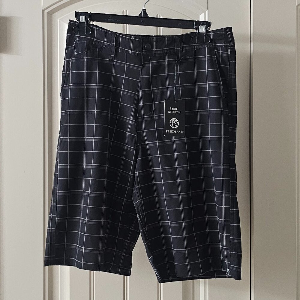 Free Planet boys black and gray shorts